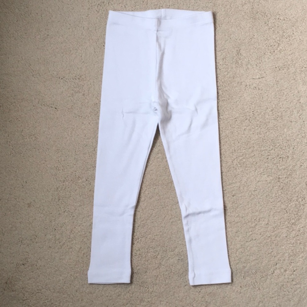 Girls City Threads White Leggings NWOT 3T
